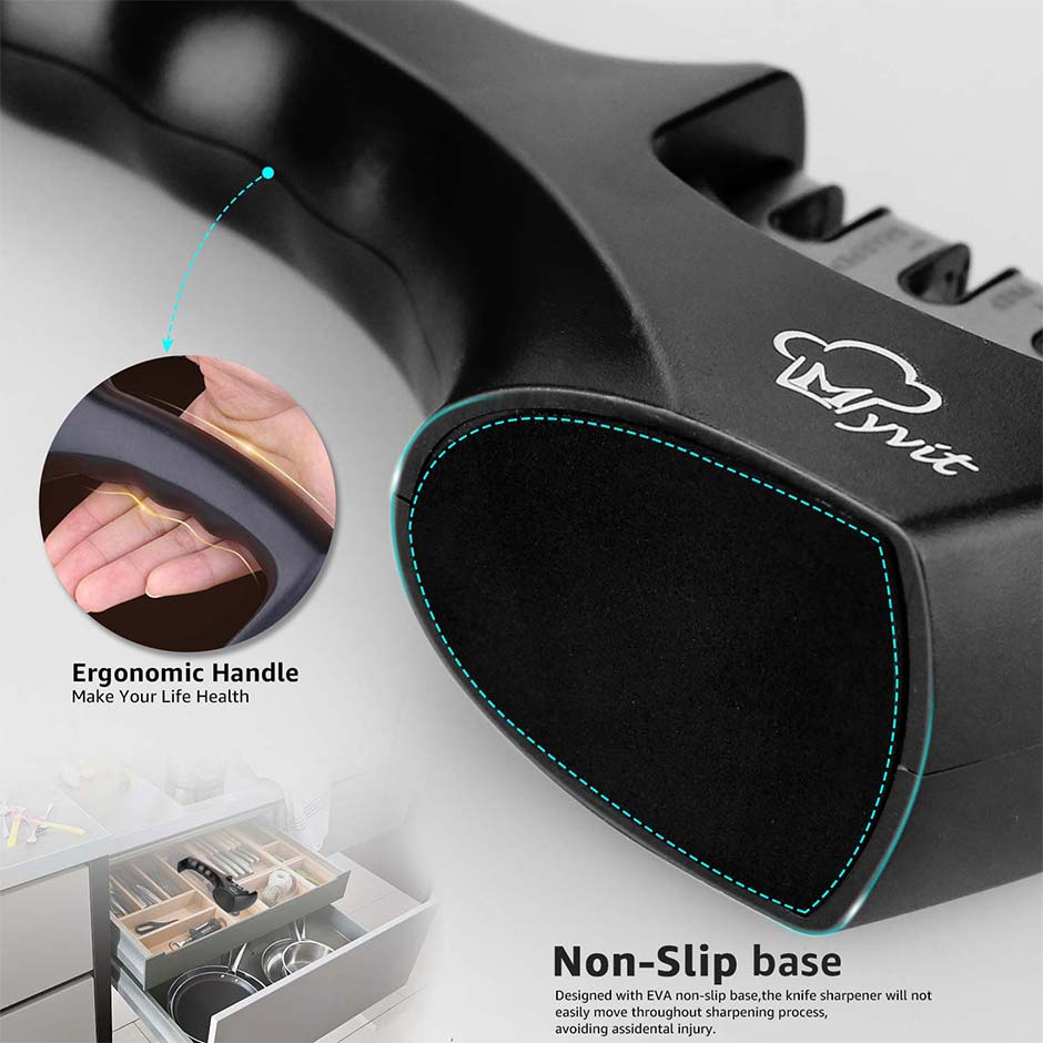 4-in-1 Diamond Coated Knife Sharpener