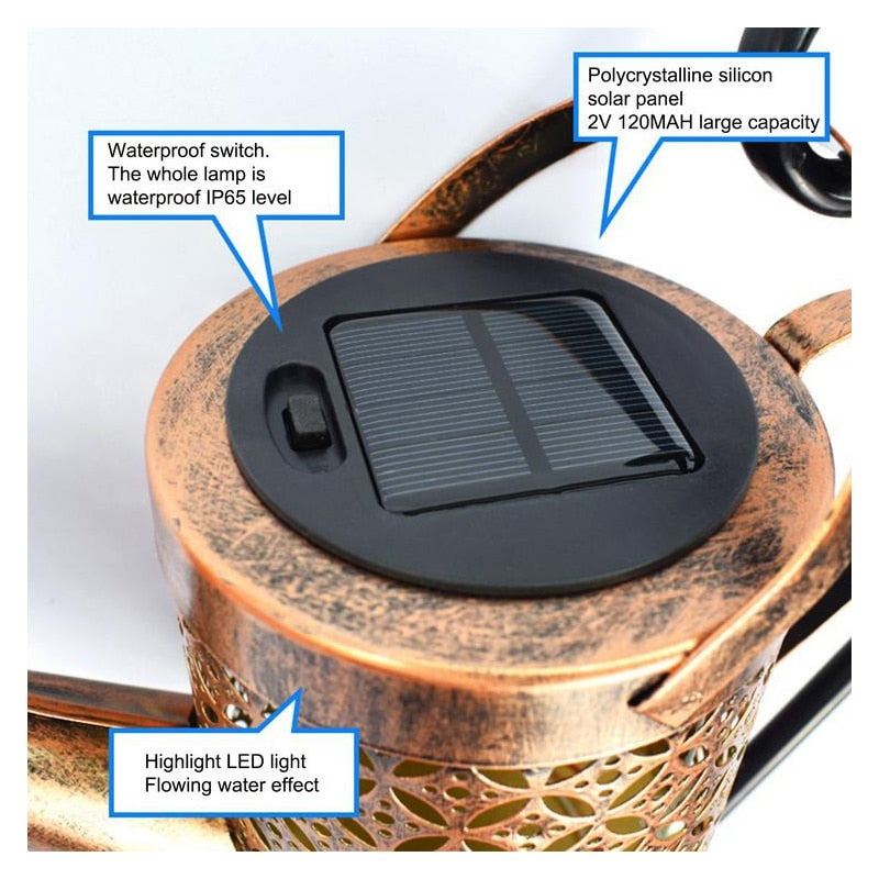 Solar Watering Can Light