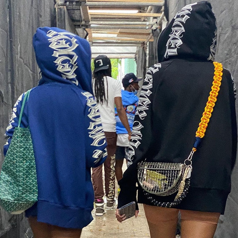 Women Zip Up Streetwear Hoodie