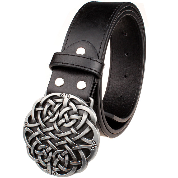 Celtic Geometric Weave Pattern Belt