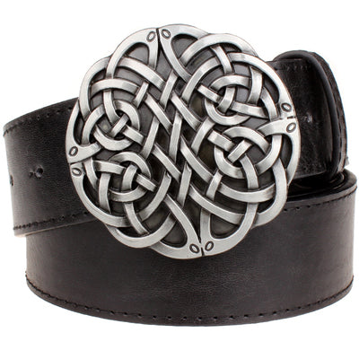 Celtic Geometric Weave Pattern Belt