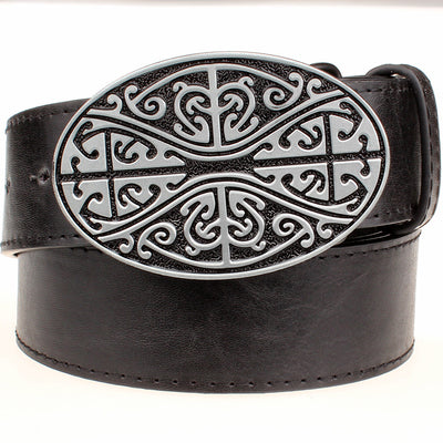 Celtic Geometric Weave Pattern Belt