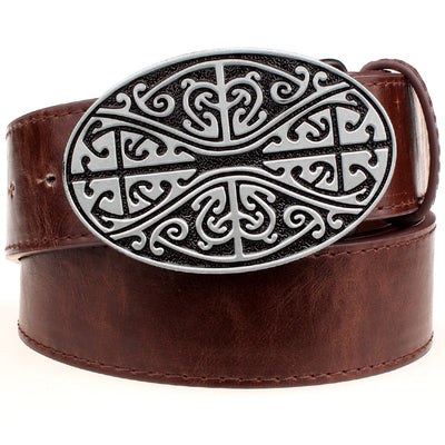 Celtic Geometric Weave Pattern Belt