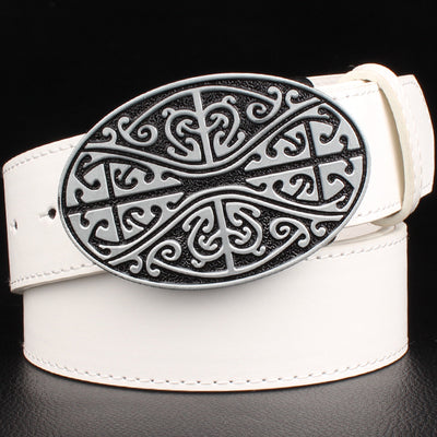 Celtic Geometric Weave Pattern Belt