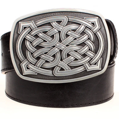 Celtic Geometric Weave Pattern Belt