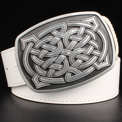 Celtic Geometric Weave Pattern Belt