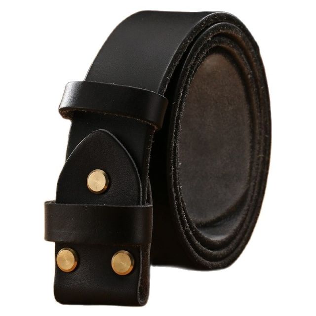 Genuine Leather Belt Without Buckle