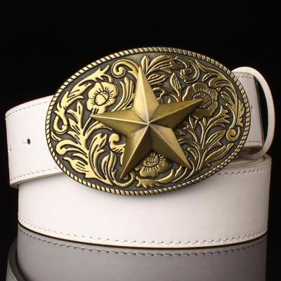 Retro Tang Dynasty Flower Pattern Belt Buckle