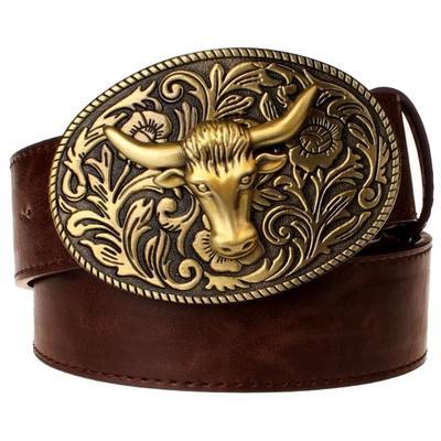 Retro Tang Dynasty Flower Pattern Belt Buckle