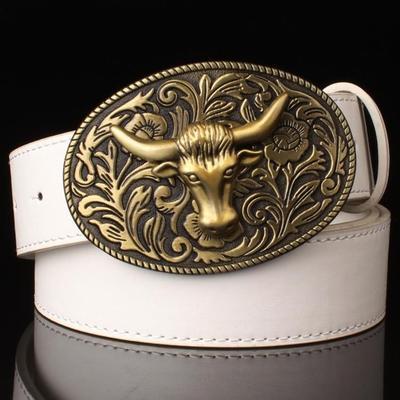 Retro Tang Dynasty Flower Pattern Belt Buckle