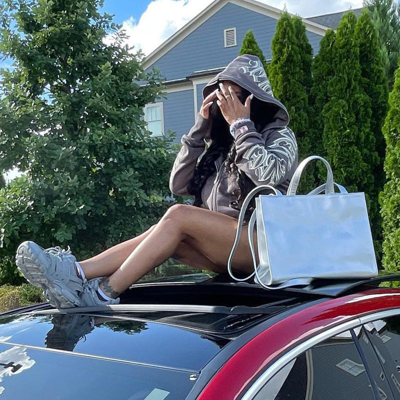 Women Zip Up Streetwear Hoodie
