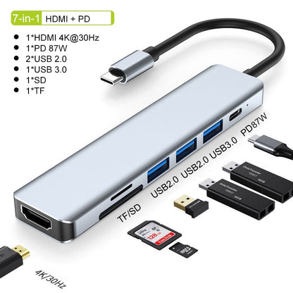 USB C Docking Station 7-in-1 To 8in-1