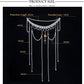 70cm Women's Hanfu Waist Chain Ancient Style Long Tassel Pearl Belt