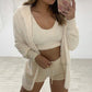 (S-L) Sexy 3 Piece Fleece Outfit