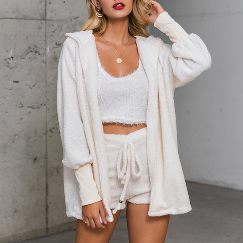 (S-L) Sexy 3 Piece Fleece Outfit