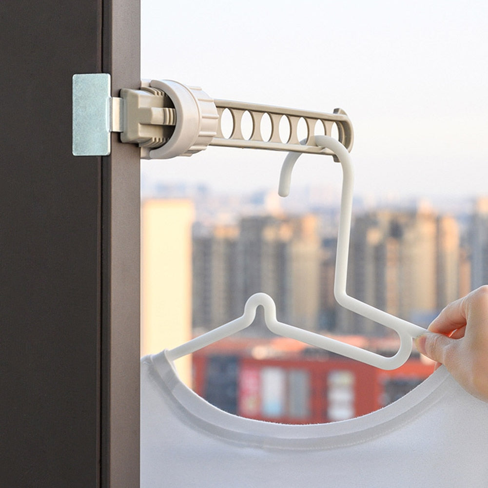 Outdoor Portable Window Frame Clothes Hanger