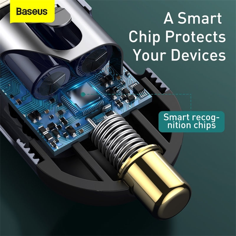 Baseus 120W PD Quick Car Charger QC 3.0 PD 3.0 USB C