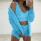 (XL-3XL) Sexy 3 Piece Fleece Outfit