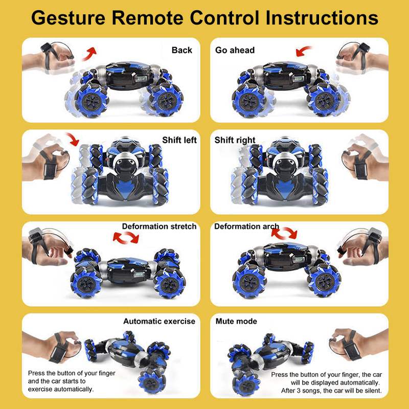 4WD Gesture Controlled RC Car