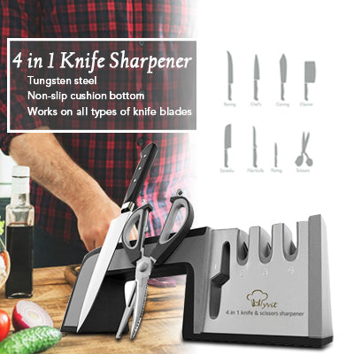 4-in-1 Diamond Coated Knife Sharpener