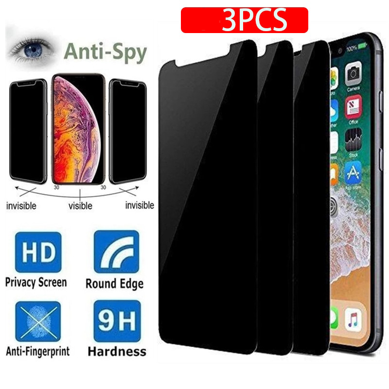 3PCS Privacy Screen Protectors For iPhone