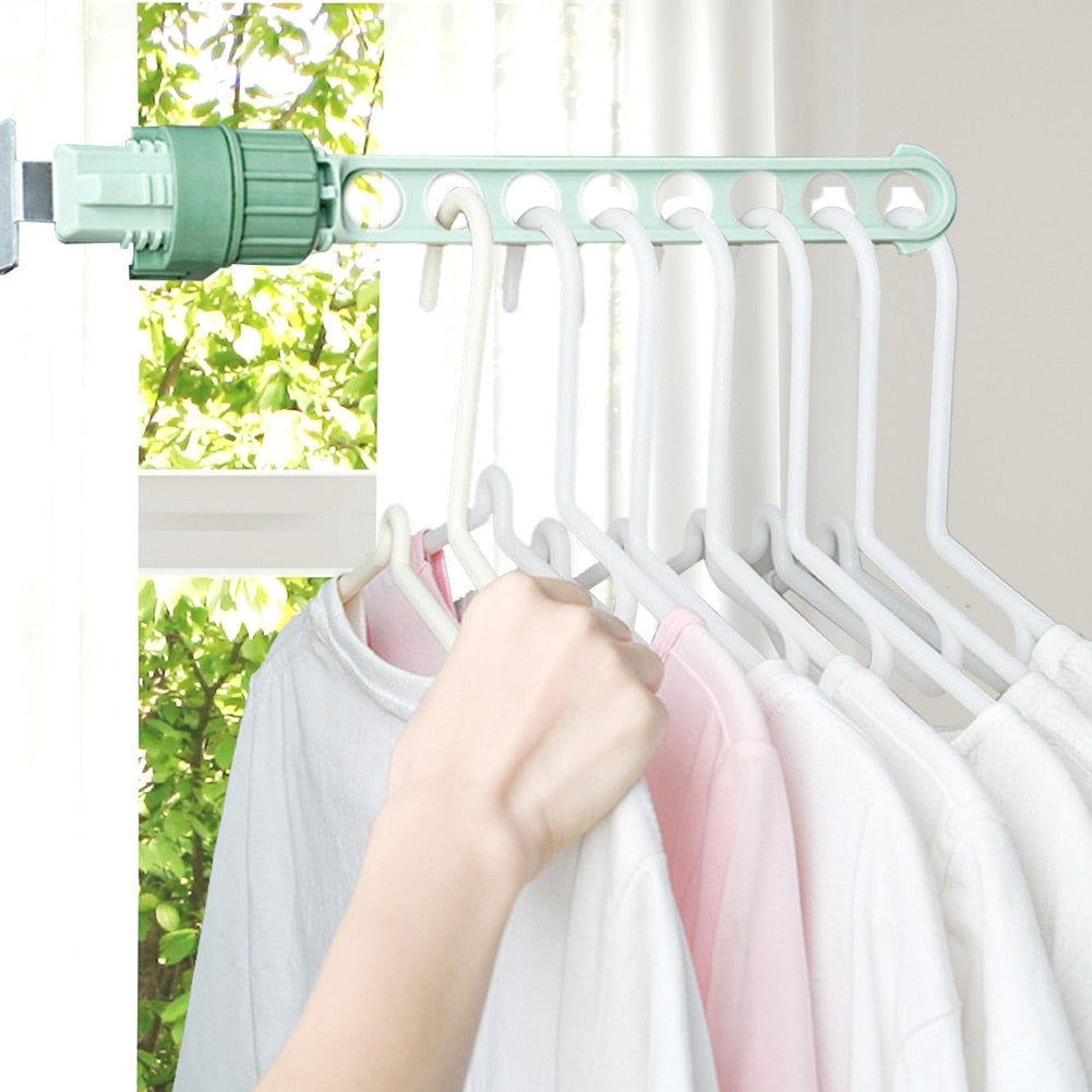 Outdoor Portable Window Frame Clothes Hanger