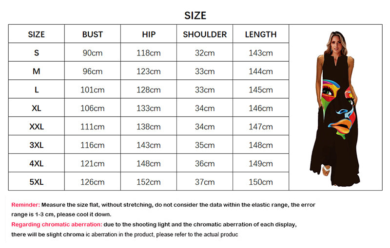 (4XL-5XL) Summer Beach Sleeveless Dress