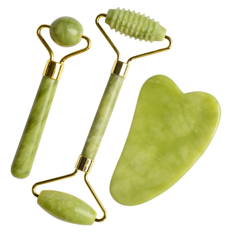 Jade Roller For Face 3-in-1 Kit