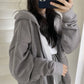 Women Zip Up Streetwear Hoodie