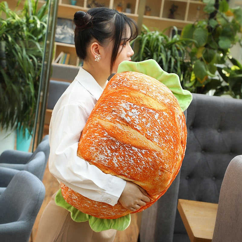 2-in-1 Hamburger/Bread Loaf Pillow