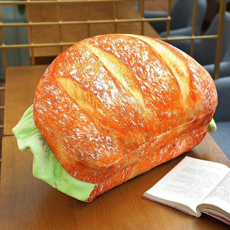 2-in-1 Hamburger/Bread Loaf Pillow