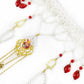 70cm Women's Hanfu Waist Chain Ancient Style Long Tassel Pearl Belt