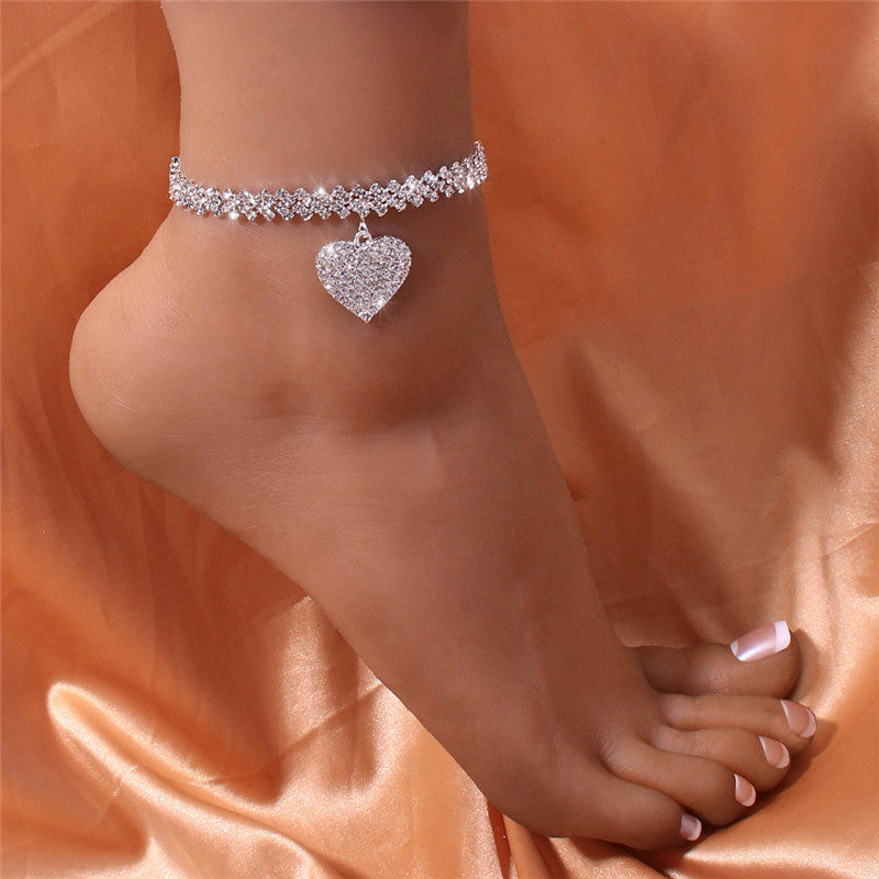 Rhinestone Gold/Silver Anklets