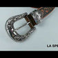 Genuine Cowhide Leather Camel Pin Retro Design Belt