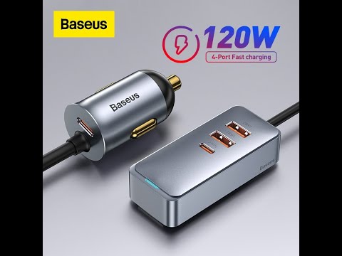 Baseus 120W PD Quick Car Charger QC 3.0 PD 3.0 USB C