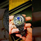Automatic Tourbillon Engraved Vintage Moon Phase Mechanical Luminous Skeleton Dial Watch