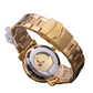 Automatic Mechanical Golden Moon Phase Business Steel Strap Watch