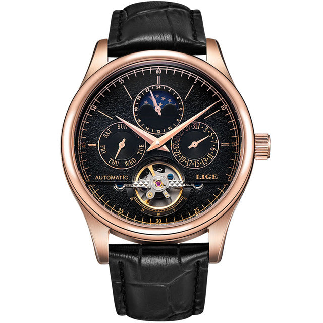 Mechanical Automatic Tourbillon Skeleton Dial Watch