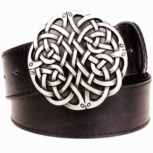 Celtic Geometric Weave Pattern Belt