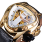 Triangle Skeleton Dial Automatic Mechanical Wrist Watch