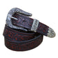 Genuine Cowhide Leather Camel Pin Retro Design Belt