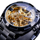 Transparent Automatic Mechanical Luminous Skeleton Dial Watch