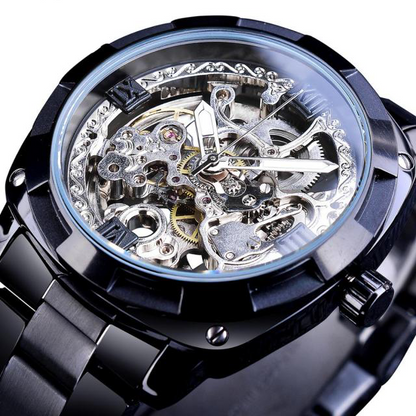 Transparent Automatic Mechanical Luminous Skeleton Dial Watch