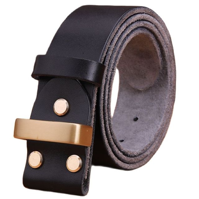 Genuine Leather Belt Without Buckle