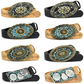 Women's Faux Leather Alloy Buckle Inlaid Color Stone Belt