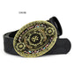 Women's Faux Leather Alloy Buckle Inlaid Color Stone Belt