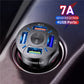 4-Port QC3.0 Fast Charging USB Car Charger