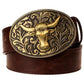 Retro Tang Dynasty Flower Pattern Belt Buckle