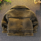 Unisex Wool & Suede Kids Winter Coat